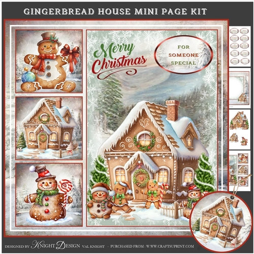 The Gingerbread House Mini Page Kit 