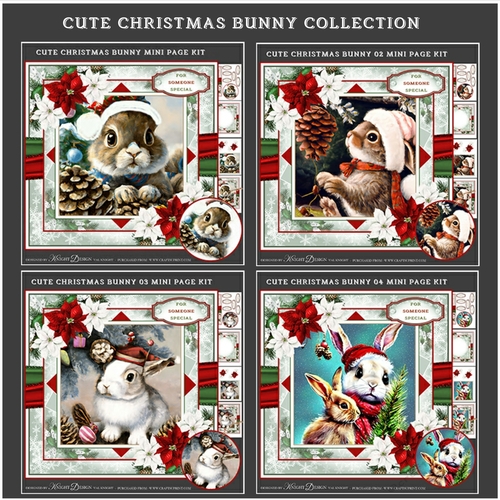Cute Christmas Bunny Collection