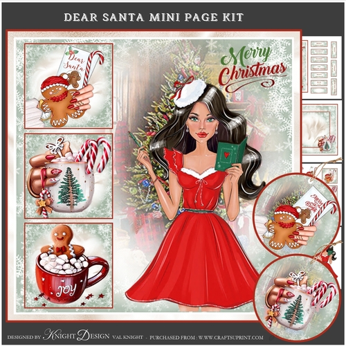 Dear Santa Mini Page Kit 