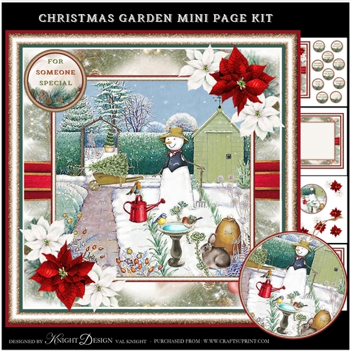 Christmas Garden Mini Page Kit