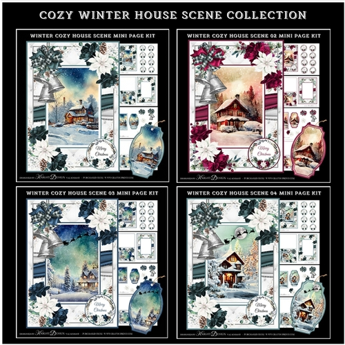 Cozy Winter House Scene Collection