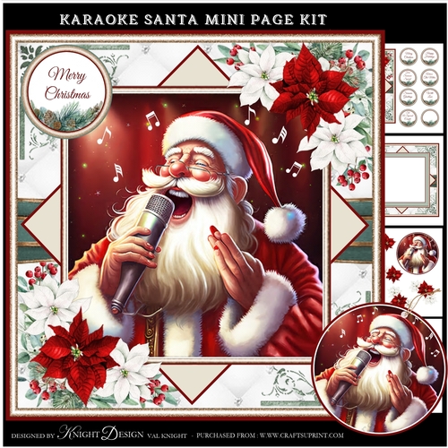 Karaoke Santa Mini Page Kit