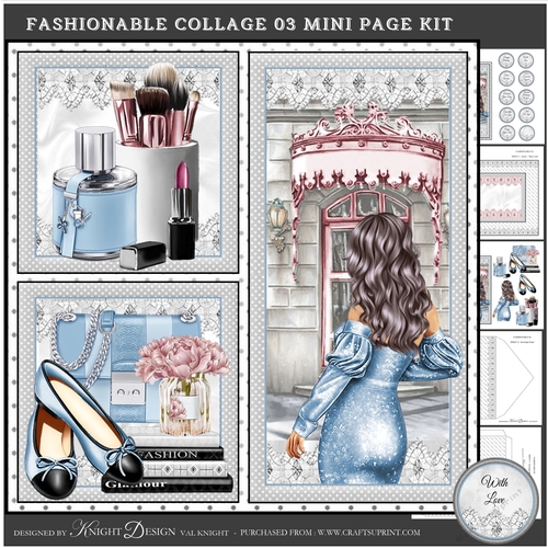 Fashionable Collage 03 Mini Page Kit