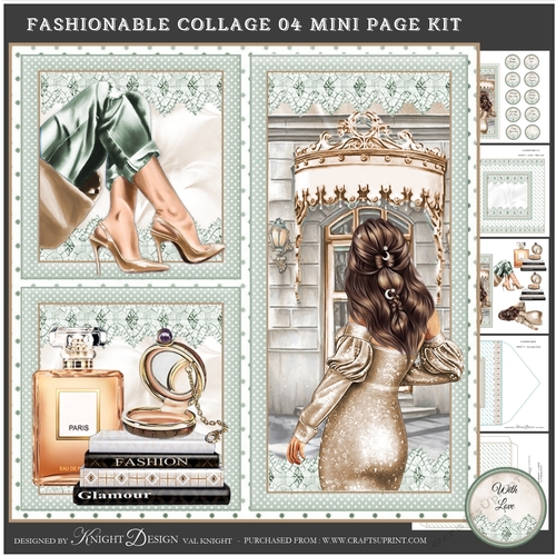 Fashionable Collage 04 Mini Page Kit