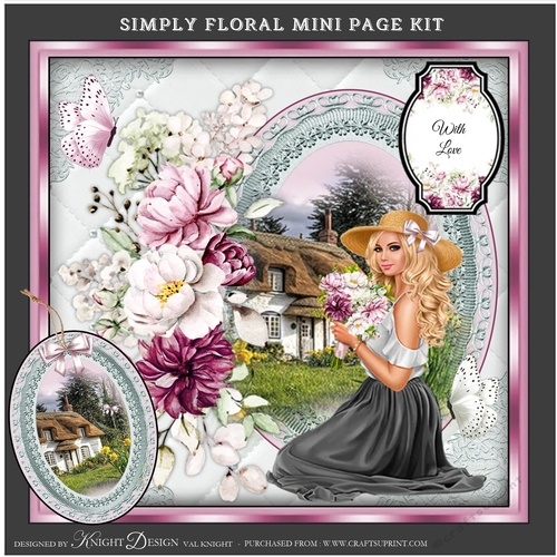 Simply Floral Mini Page Kit
