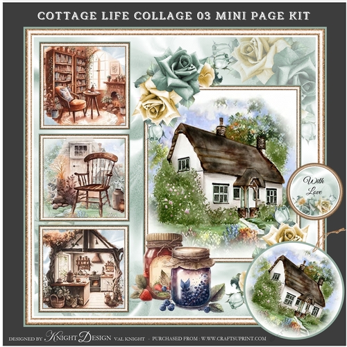 Cottage Life Collage 03 Mini Page Kit