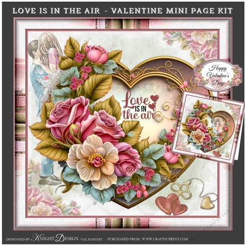 Love Is In The Air - Valentine Mini Page Kit