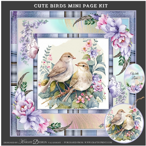 Cute Birds Mini Page Kit