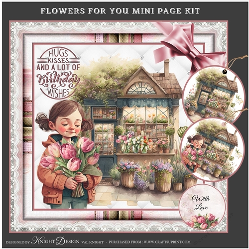 Flowers For You Mini Page Kit