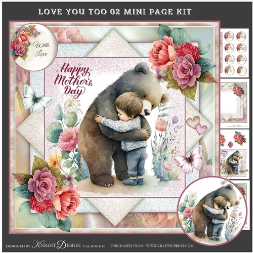 Love You Too 02 Mini Page Kit
