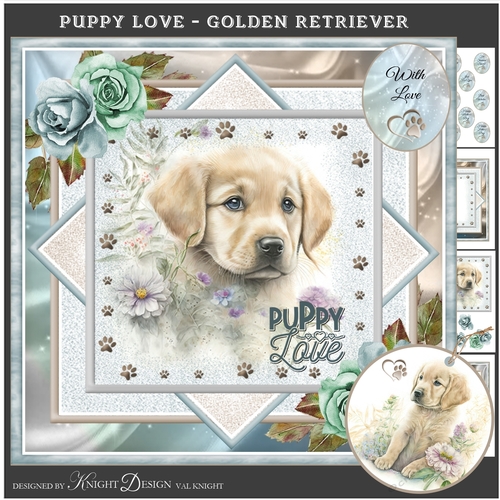Puppy Love (Golden Retriever) Mini Page Kit