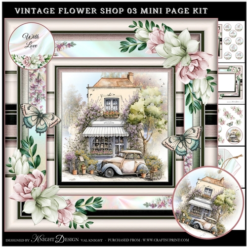 Vintage Flower Shop 03 Mini Page Kit