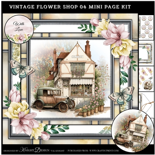 Vintage Flower Shop 04 Mini Page Kit