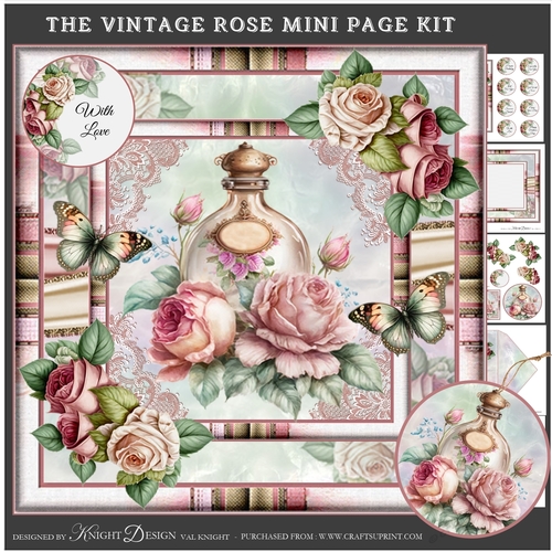 The Vintage Rose Mini Page Kit