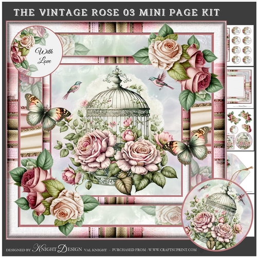 The Vintage Rose 03 Mini Page Kit