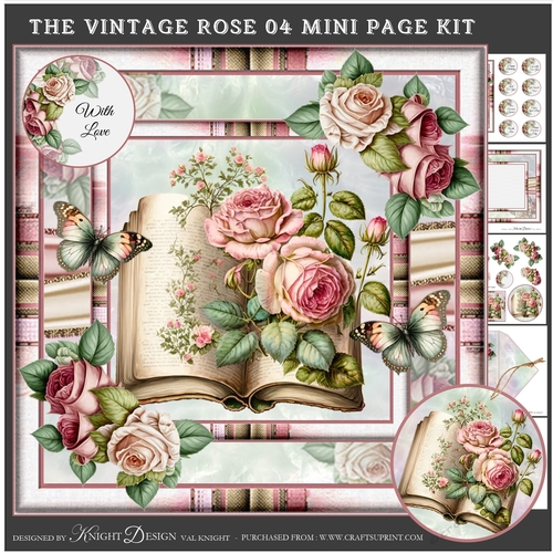The Vintage Rose 04 Mini Page Kit