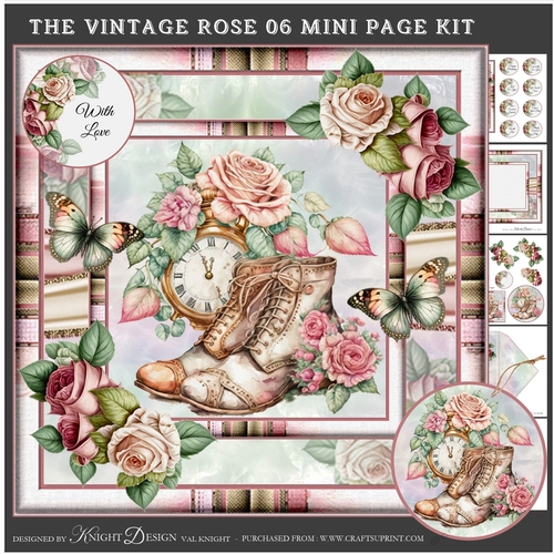 The Vintage Rose 06 Mini Page Kit