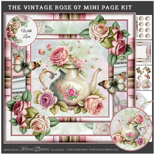 The Vintage Rose 07 Mini Page Kit