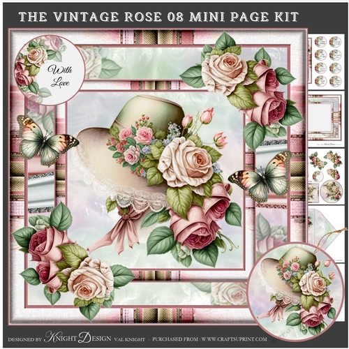 The Vintage Rose 08 Mini Page Kit