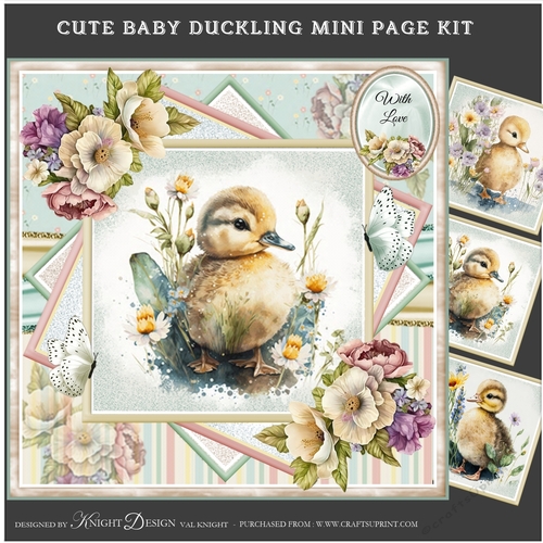 Cute Baby Duckling Mini Page Kit