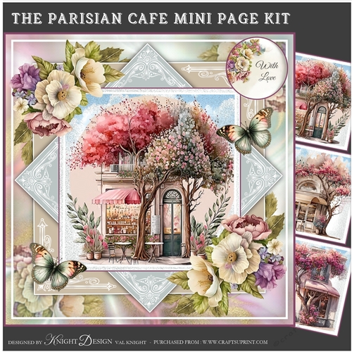 The Parisian Cafe Mini Page Kit