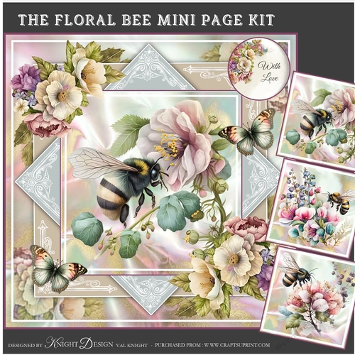 The Floral Bee Mini Page Kit