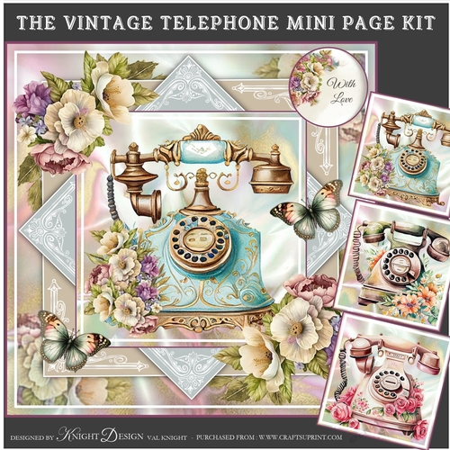 The Vintage Telephone Mini Page Kit