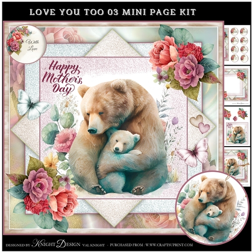 Love You Too 03 Mini Page Kit