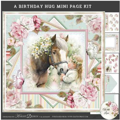 A Birthday Hug Mini Page Kit
