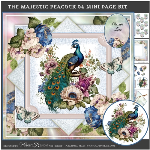 The Majestic Peacock 04 Mini Page Kit