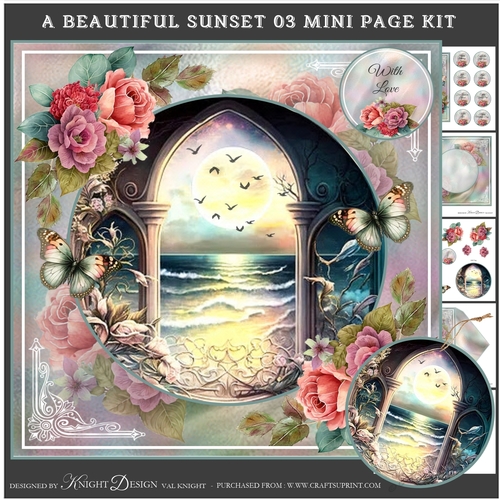 A Beautiful Sunset 03 Mini Page Kit