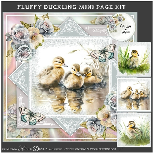 Cute Fluffy Duckling Mini Page Kit