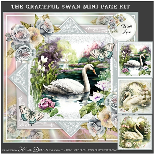 The Graceful Swan Mini Page Kit