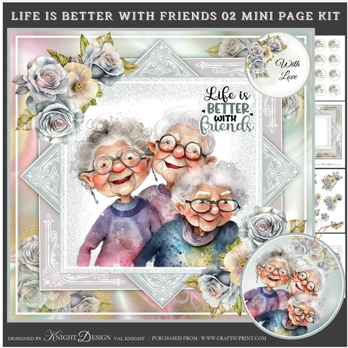 Life is Better With Friends 02 Mini Page Kit