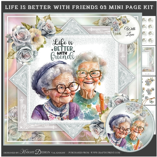 Life is Better With Friends 03 Mini Page Kit