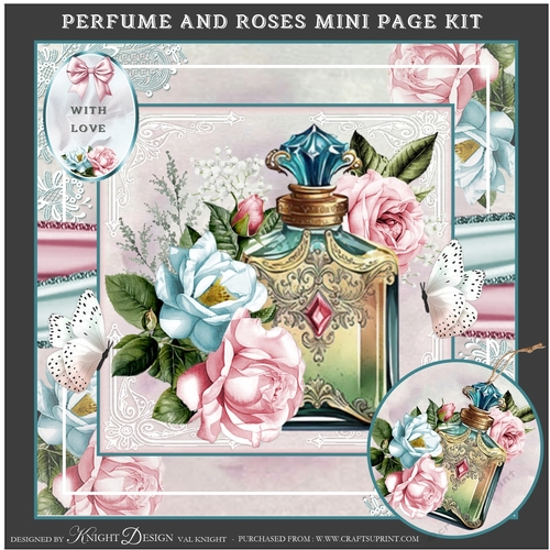 Perfume And Roses Mini Page Kit