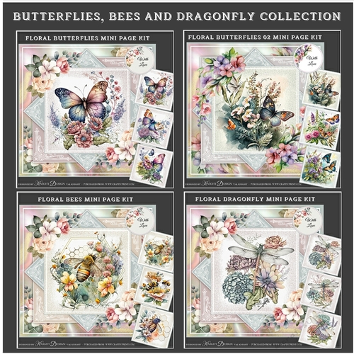 Butterflies, Bees And Dragonfly Collection