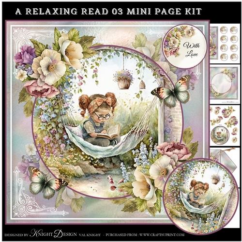 A Relaxing Read 03 Mini Page Kit