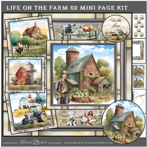 Life On The Farm 02 Mini Page Kit