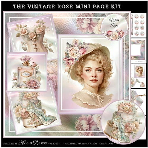 The Vintage Rose Mini Page Kit
