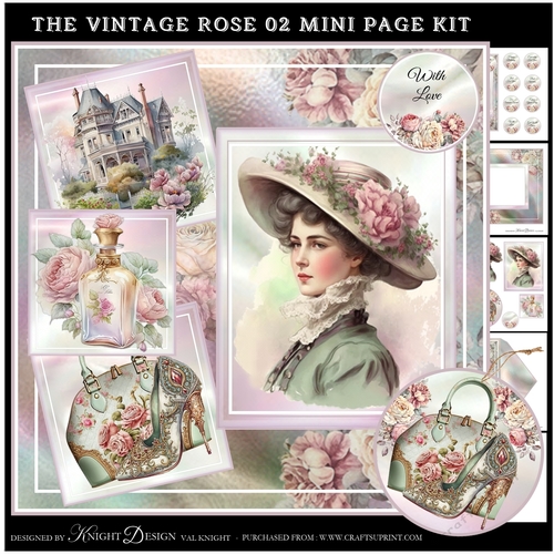 The Vintage Rose 02 Mini Page Kit