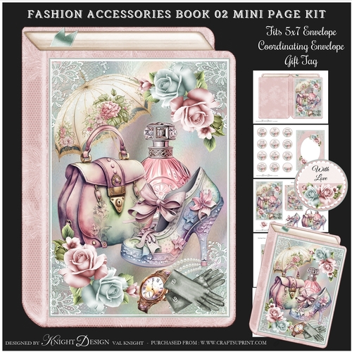 Fashion Accessories Book 02 Shaped Mini Page Kit