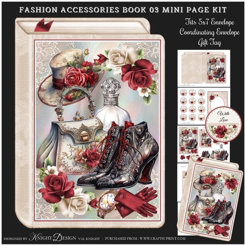 Fashion Accessories Book 03 Shaped Mini Page Kit