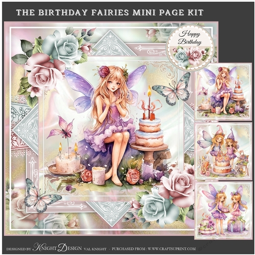 The Birthday Fairies Mini Page Kit