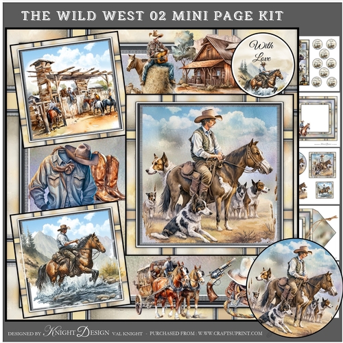 The Wild West 02 Mini Page Kit