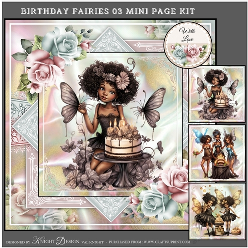 The Birthday Fairies 03 Mini Page Kit