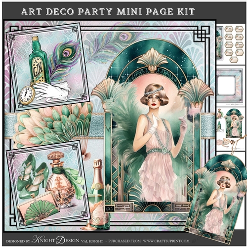 Art Deco Party Mini Page Kit