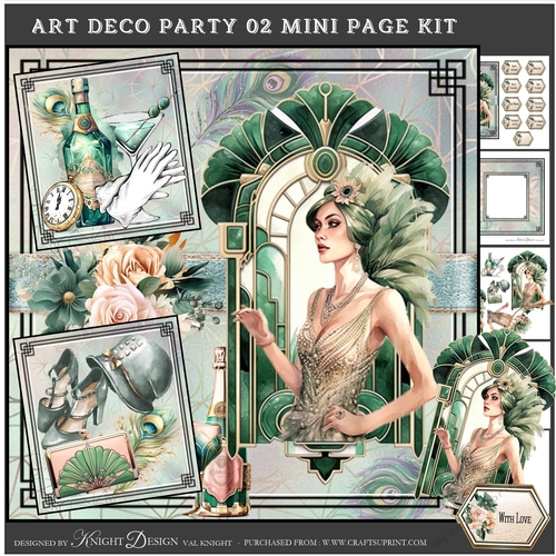 Art Deco Party 02 Mini Page Kit