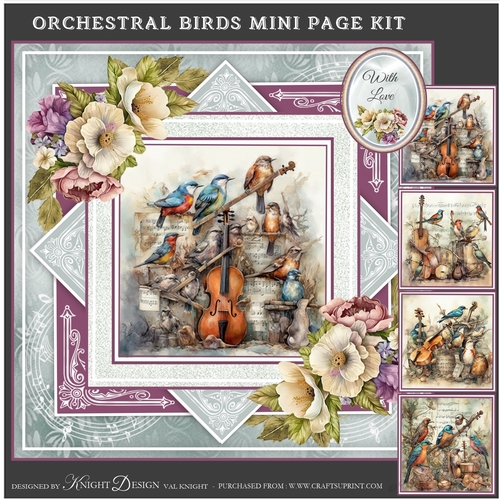 Orchestral Birds Mini Page Kit