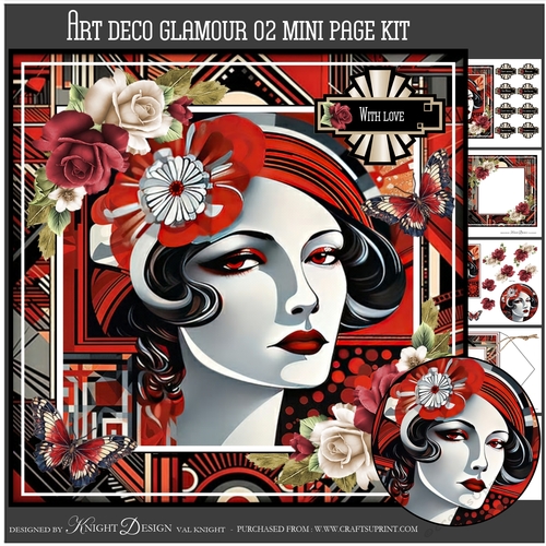 Art Deco Glamour 02 Mini Page Kit